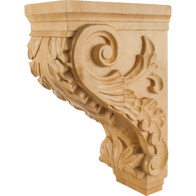 Acanthus Traditional Corbel-Unfinished (White Birch)