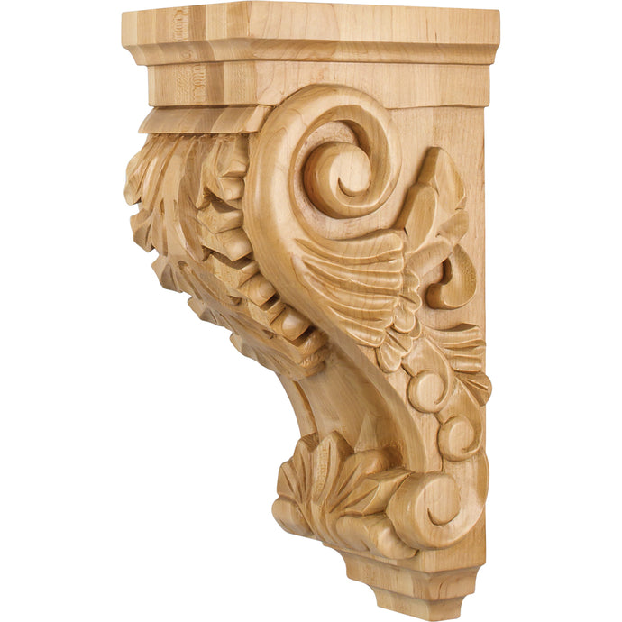 Acanthus Traditional Corbel-Unfinished (Alder)