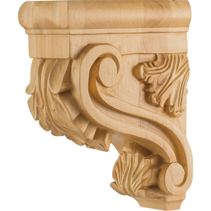 Acanthus Traditional Bar Bracket-Unfinished (Alder)
