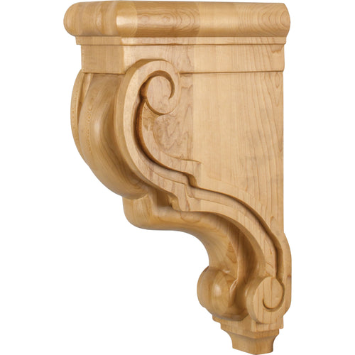 Scrolled Bar Bracket-Unfinished (Oak)