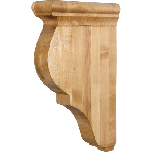 Traditional Smooth Bar Bracket-Unfinished (Rubberwood)