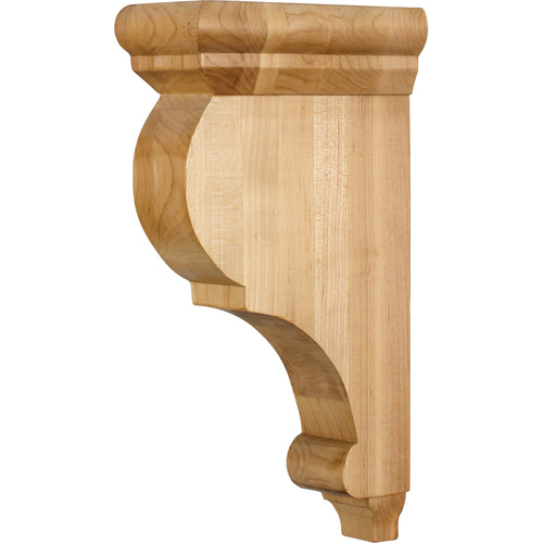 Traditional Smooth Bar Bracket-Unfinished (Rubberwood)
