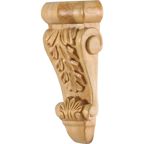 Low Profile Acanthus Traditional Corbel-Unfinished (Oak)