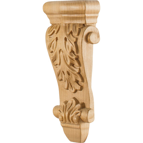 Low Profile Acanthus Traditional Corbel-Unfinished (Oak)