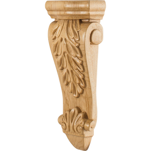 Low Profile Acanthus Traditional Corbel-Unfinished (Rubberwood)