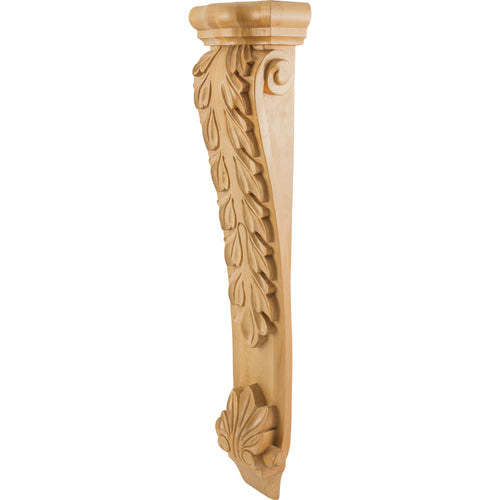 Low Profile Acanthus Traditional Corbel-Unfinished (Rubberwood)
