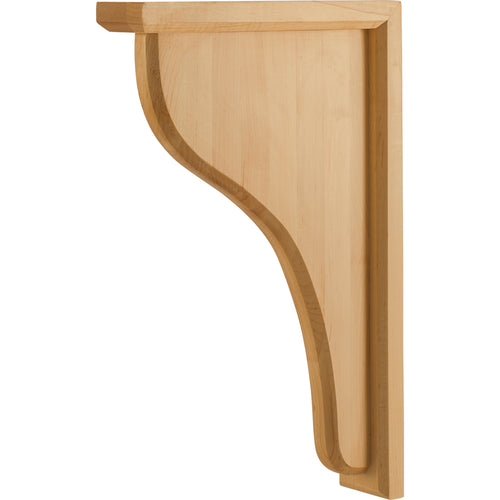 Traditional Simple Wood Bar Bracket-Unfinished (White Birch)