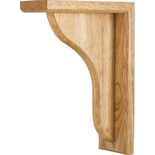Traditional Simple Wood Bar Bracket-Unfinished (White Birch)