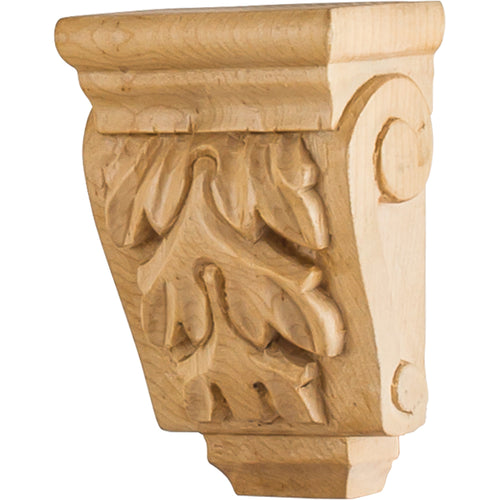 Mini Acanthus Traditional Corbel-Unfinished (Oak)