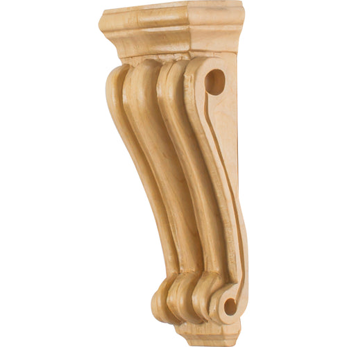 Low Profile Traditional Corbel-Unfinished (Rubberwood)
