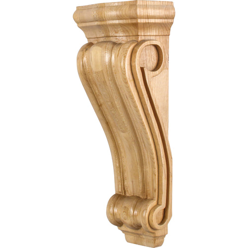 Smooth Profile Traditional Corbel-Unfinished (Rubberwood)