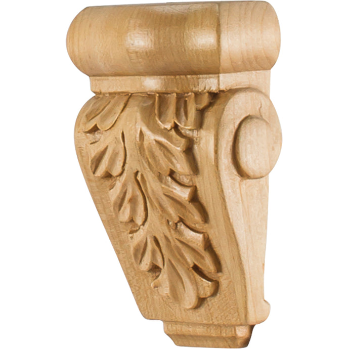 Acanthus Traditional Small Corbel-Unfinished (Hard Maple)