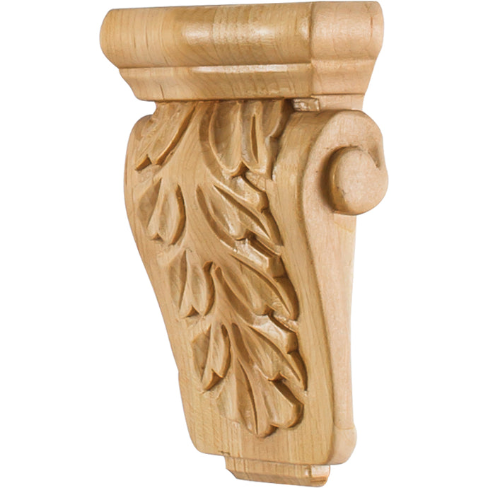 Acanthus Traditional Small Corbel-Unfinished (Rubberwood)