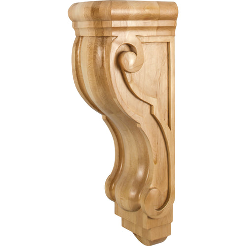 Rounded Traditional Corbel-Unfinished (Rubberwood)