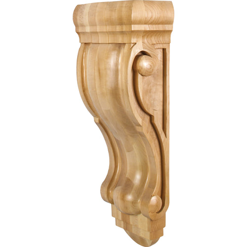 Rounded Traditional Corbel-Unfinished (Rubberwood)