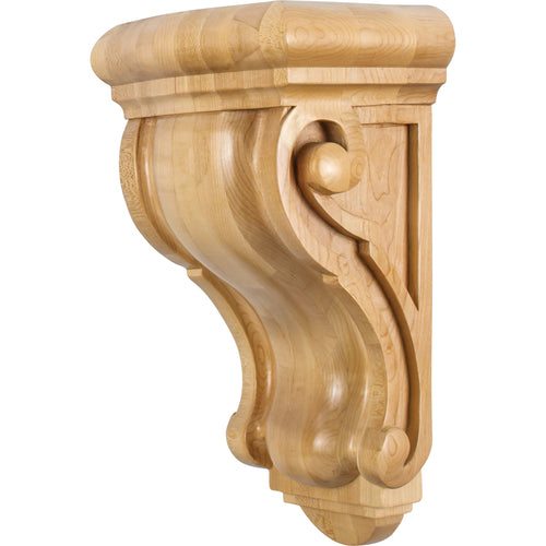 Rounded Traditional Corbel-Unfinished (Rubberwood)