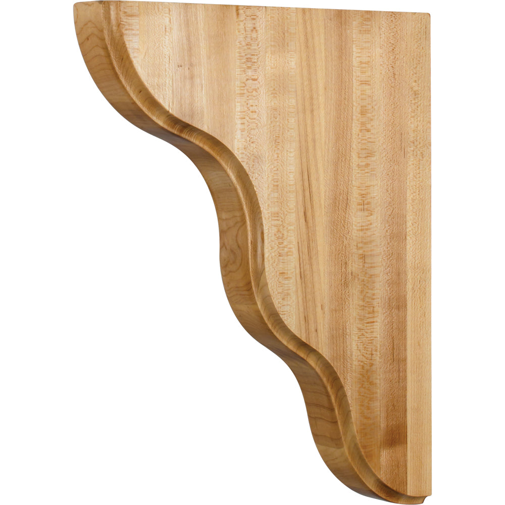 Smooth Contour Bar Bracket-Unfinished (Hard Maple)