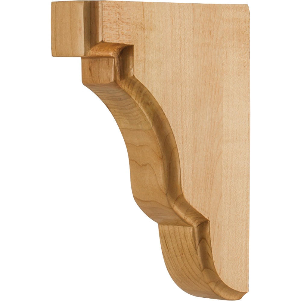 Square Edge Bar Bracket-Unfinished (Rubberwood)