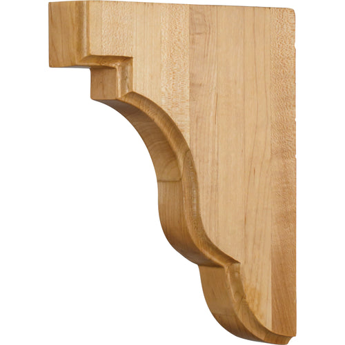 Square Edge Bar Bracket-Unfinished (Rubberwood)
