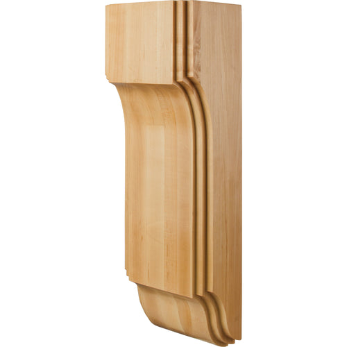 Stacked Arts & Crafts Corbel-Unfinished (Rubberwood)