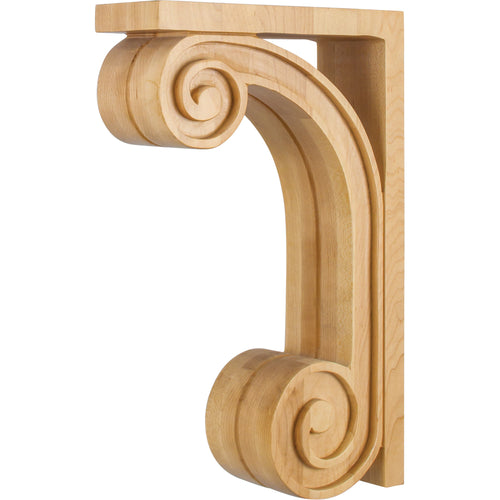 Scrolled Traditional Corbel-Unfinished (Cherry)