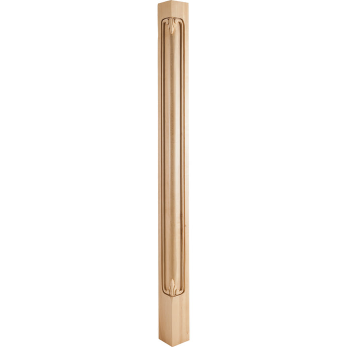 Acanthus Traditional Corner Post-Unfinished (Cherry)