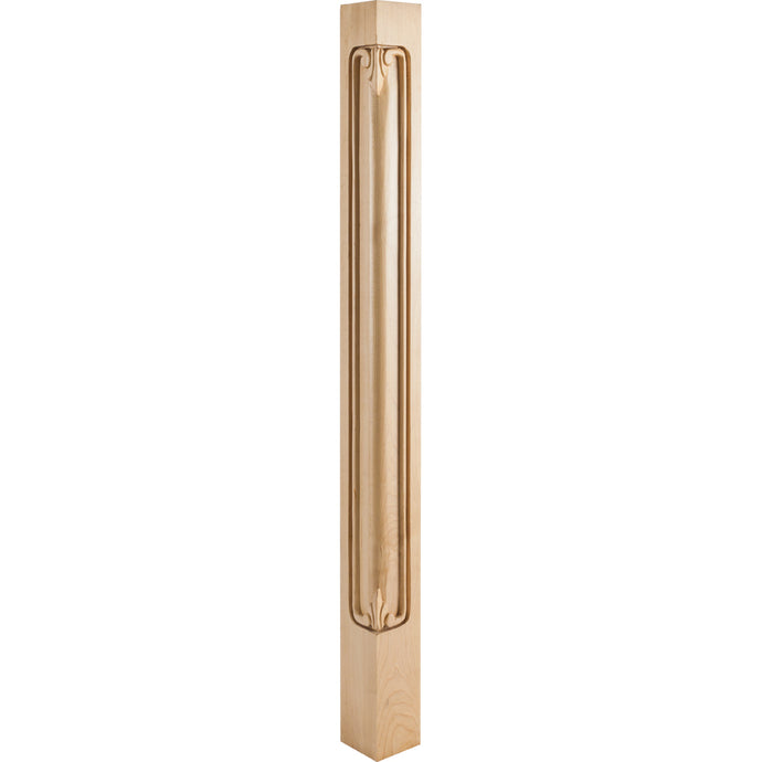 Acanthus Traditional Corner Post-Unfinished (Cherry)