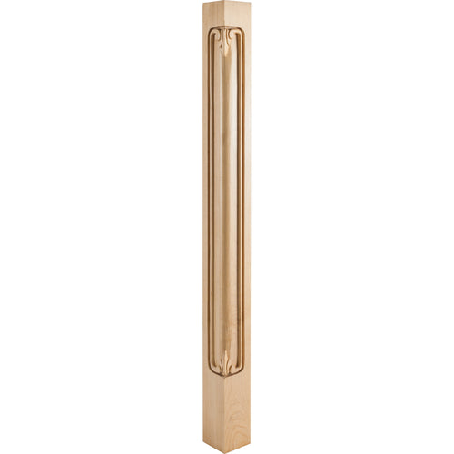 Acanthus Traditional Corner Post-Unfinished (Rubberwood)