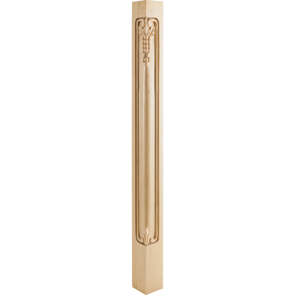 Grape Traditional Corner Post-Unfinished (Rubberwood)