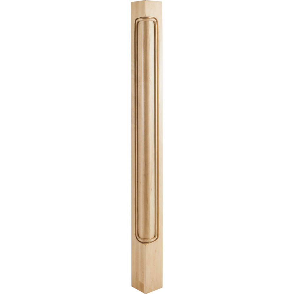 Traditional Corner Post-Unfinished (Rubberwood)