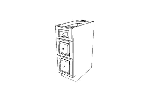 DB12(3) Drawer Base Cabinet Country Oak Classic (CYOF)