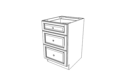 DB21(3) Drawer Base Cabinet Country Oak Classic (CYOF)