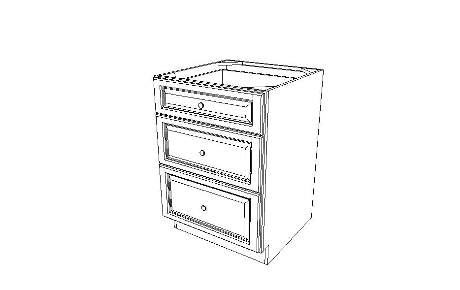 DB24(3) Drawer Base Cabinets Sienna Rope (MR)