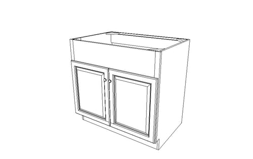 Farm Sink Base Cabinets Gray Shaker (AG)