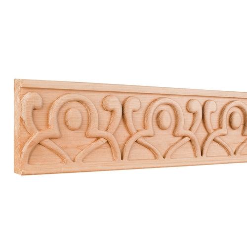 Geometric Traditional Hand Carved Mouldings-Unfinished (Hard Maple)