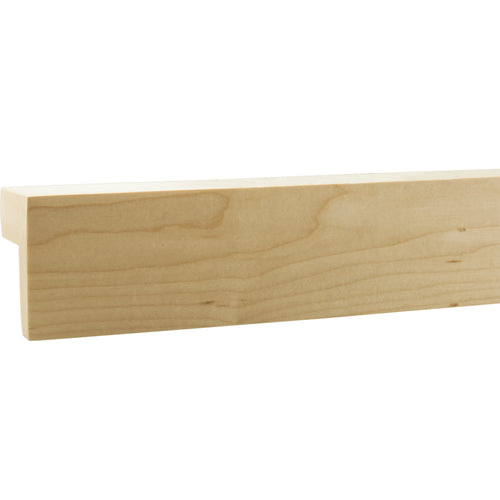 Frameless in.Shakerin. Style Light Rail Moulding-Unfinished (Poplar)
