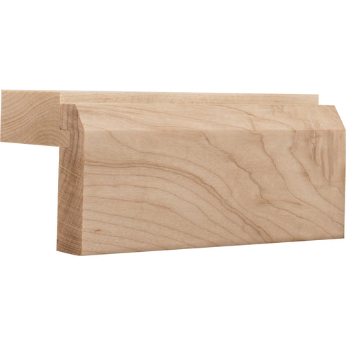 Shaker Style Light Rail Moulding with Beveled Edge-Unfinished (Hard Maple)