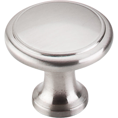 Ringed Knob 1 1/8in.  Brushed Satin Nickel