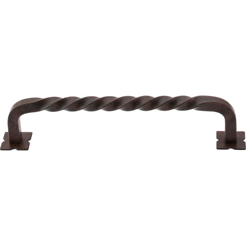 Square Twist DPull w/Backplates 6in. (cc)