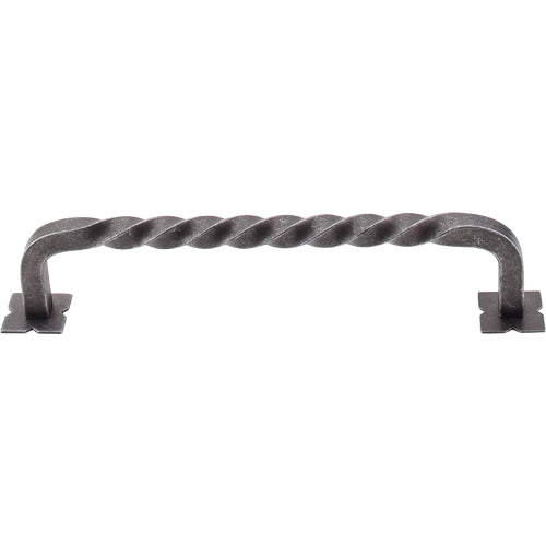 Square Twist DPull w/Backplates 6in. (cc)