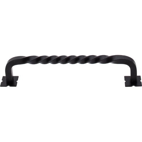 Square Twist DPull w/Backplates 6in. (cc)