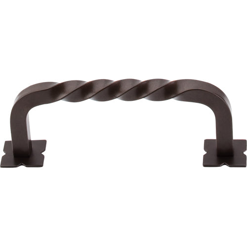 Square Twist DPull w/Backplates 3 3/4in. (cc)