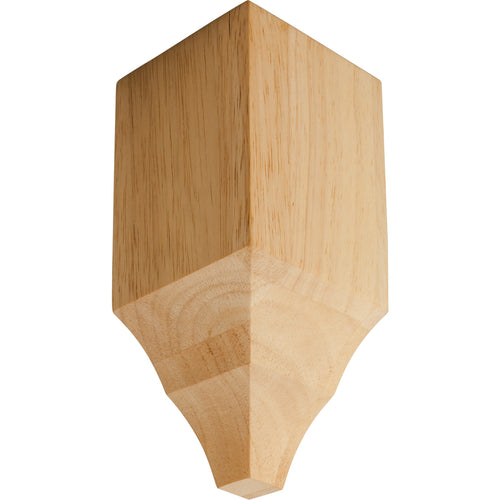 Moulding Cornice Block Inside Corner-Unfinished (Rubberwood)