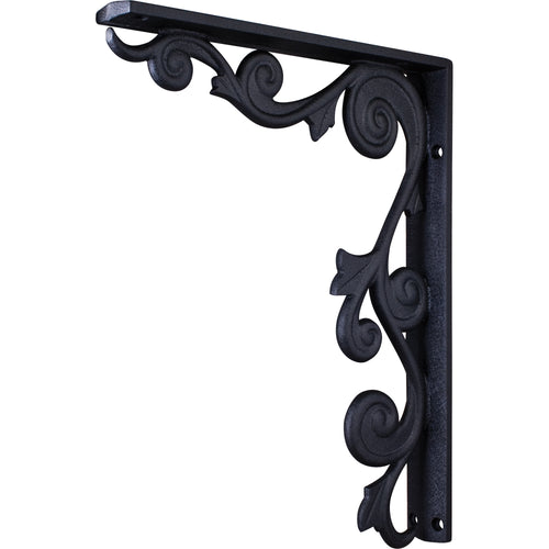 Metal (Iron) Floral Bar Bracket-Black (Steel)