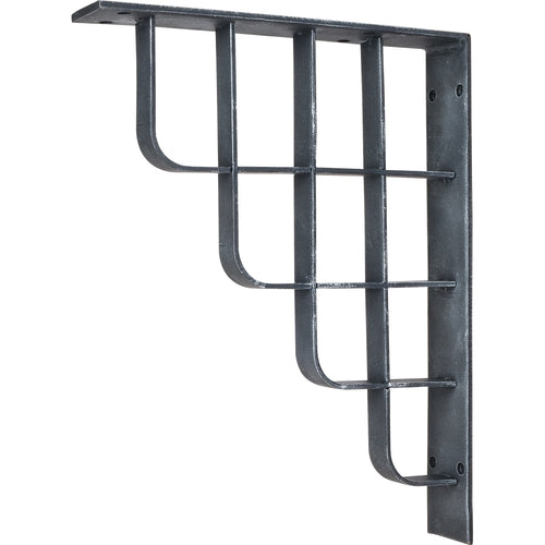 Metal (Iron) Arts & Crafts Bar Bracket-Distressed Antique Silver (Steel)