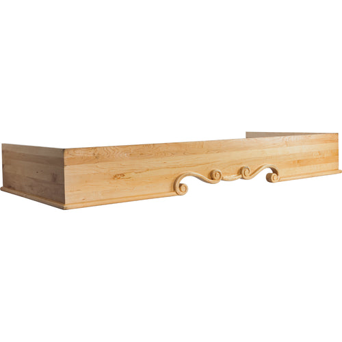 Traditional Range Hood-Unfinished (Hard Maple)