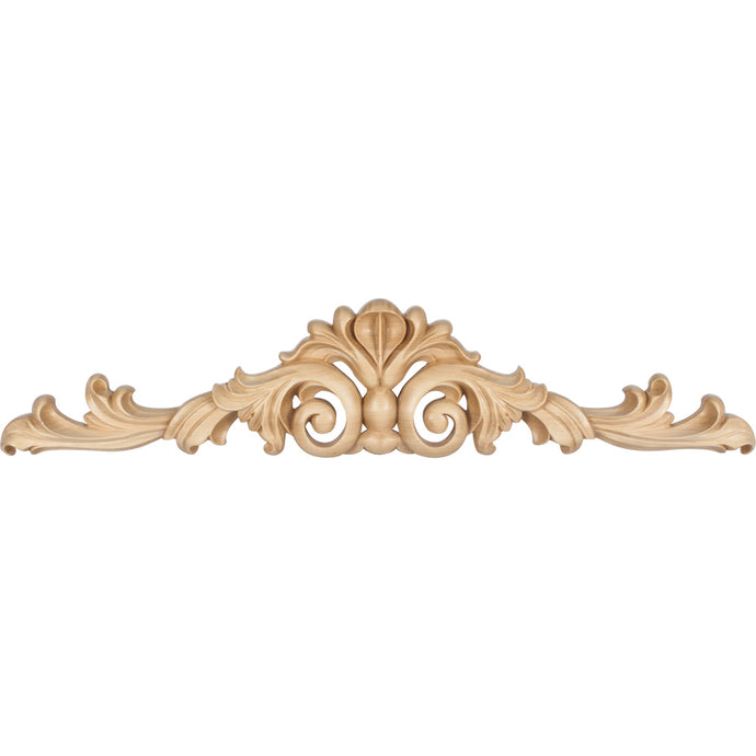 Acanthus Hand Carved Onlay-Unfinished (White Birch)