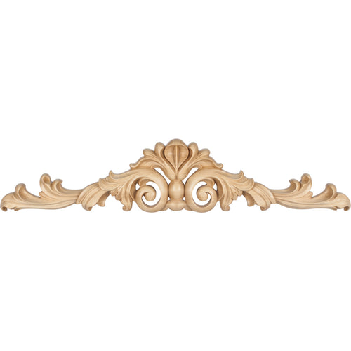 Acanthus Hand Carved Onlay-Unfinished (Rubberwood)