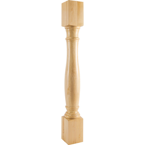 Turned Traditional Post-Unfinished (Hard Maple)