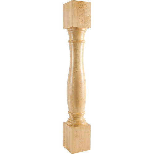 Turned Traditional Post-Unfinished (White Birch)